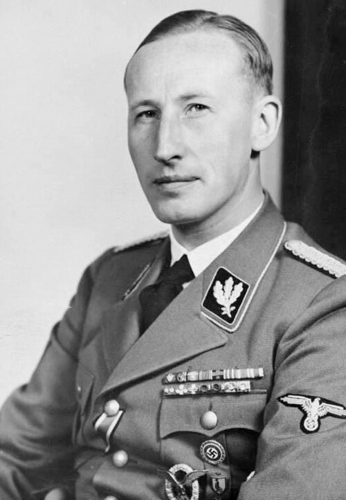 Foto van SS-Gestapo hoofd Reinhard Heydrich